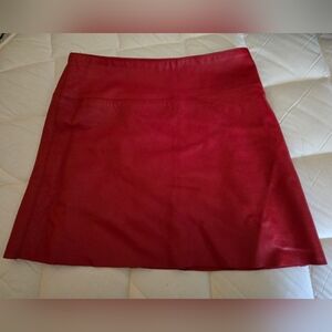 Red Leather Skirt